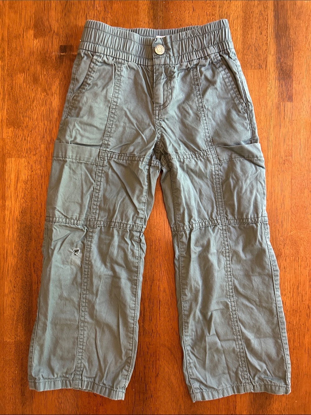 GAP Kids Olive Green Wide Leg Cargo Pants | Girls XS 4-5 Utility Pants